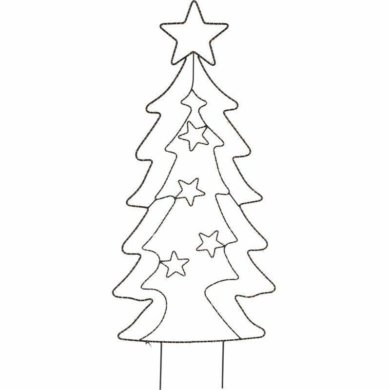 Tuinsteker Kerstboom - 90 LED - Extra Warm Wit
