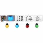 Tuinverlichting  Lichtsnoer - 10 gekleurde LED-lampen