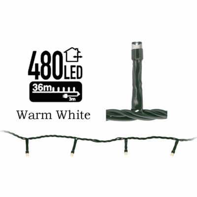 LED-verlichting - 480 LED's - 36 meter - warm wit