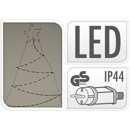 Decorativelighting Verlichte Kerstboom - Wanddecoratie - 150Cm