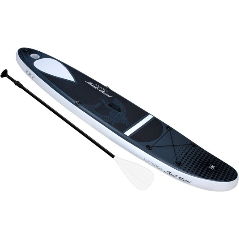 XQ Max Opblaasbaar SUP Board Aquatica 305 cm – Tot 150 kg – Complete Paddleboard Set met Pomp, Peddel & Rugtas – Stabiel & Duurzaam Stand-Up Paddleboard (Shark Design)