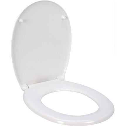 Bathroom Solutions Toiletbril Duroplast - Wit -  Softclose