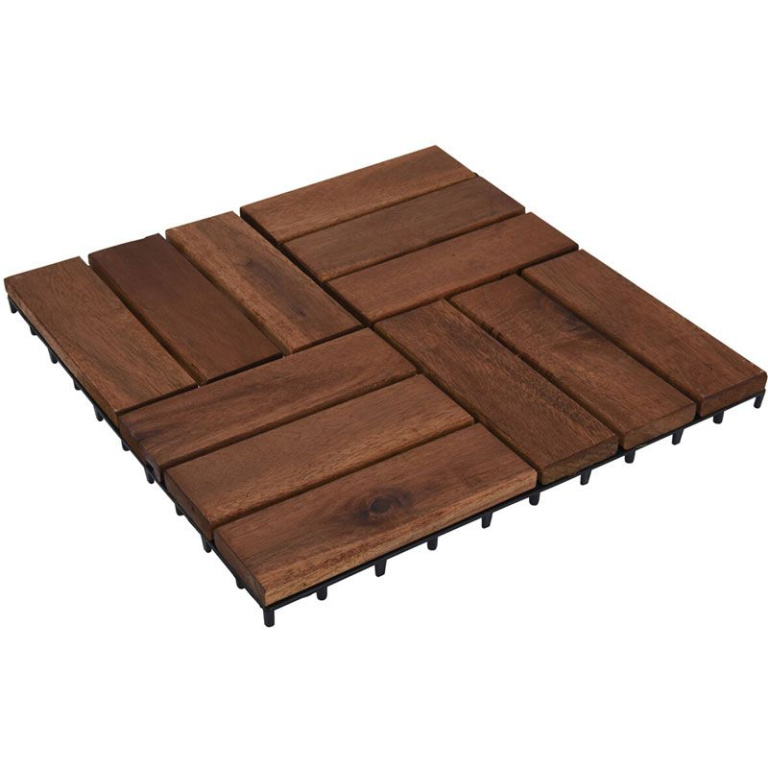 Progarden Acacia Terrastegels – Duurzaam Hout | 30x30 cm | Set van 9 | Warm & Stijlvol
