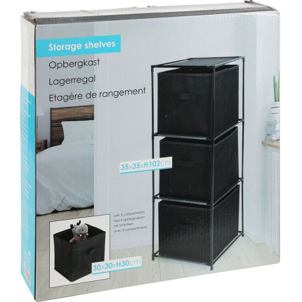 Storage Solutions Opbergkast - 3 Compartimenten - 35X35Xh102