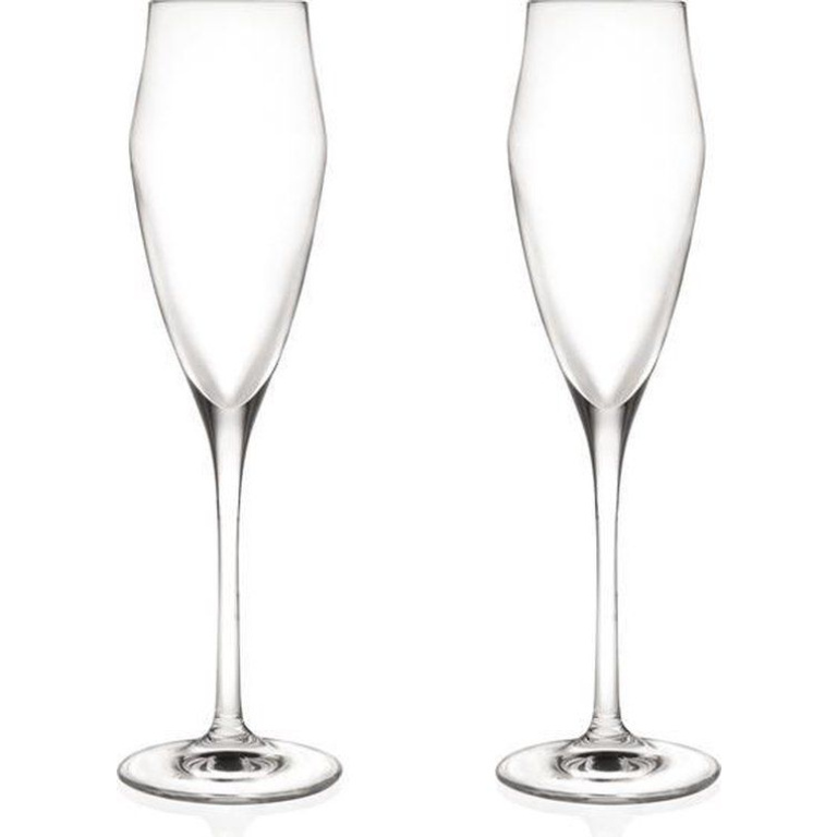 Bergner Masterpro Champagneglazen - Fluitglazen - 18.2Cl - Kristalglas - 2 Stuks