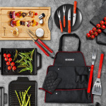 Bergner BBQ Accessoires Set – 7-delig | Compleet, Duurzaam & Professioneel voor Buiten