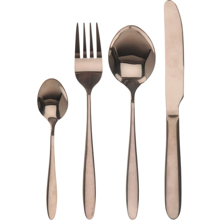 Excellent Houseware Bestekset 16-delig – RVS met Titanium Coating | Stijlvol Koper
