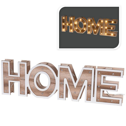 Home&Styling Home - Houten Letters - 38Cm - 28 Led