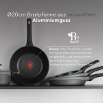 Bergner Masterpro Gastro Koekenpan Ø20 cm – Duurzaam Gerecycled Aluminium – Heatdot Technologie – Anti-aanbak & Inductiegeschikt