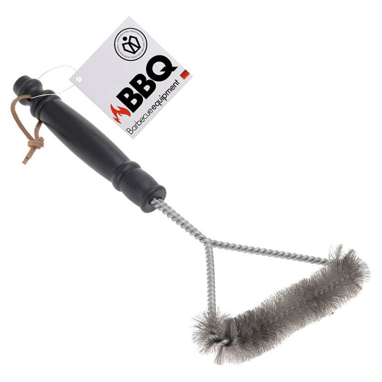 BBQ Reinigingsborstel – PowerClean Metaal | 31 x 16 cm | Gevlochten Staaldraad & Stevige Handgreep