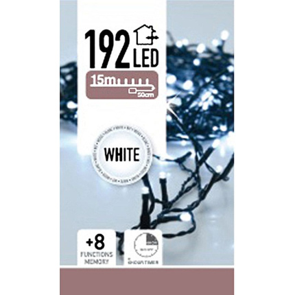 Decorativelighting Led-Verlichting 192 Led's - Wit - Op Batterij