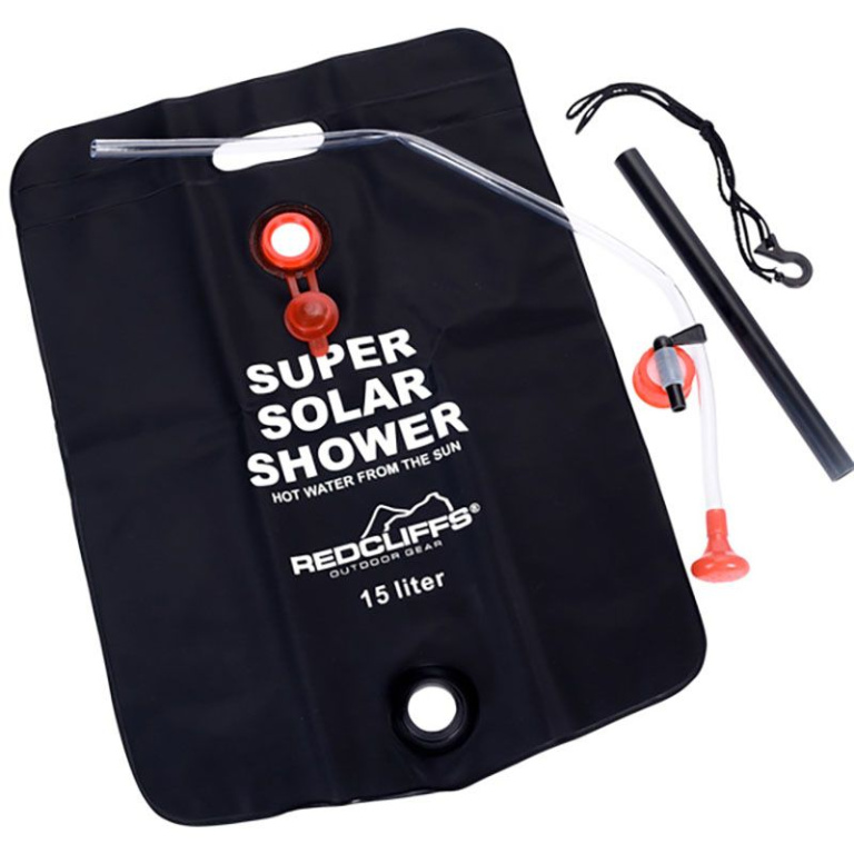 Redcliffs Campingdouche 15 Liter – Praktische Solar Outdoor Douche | Warm Water Onderweg | Ideaal Voor Camping, Tuin & Reis