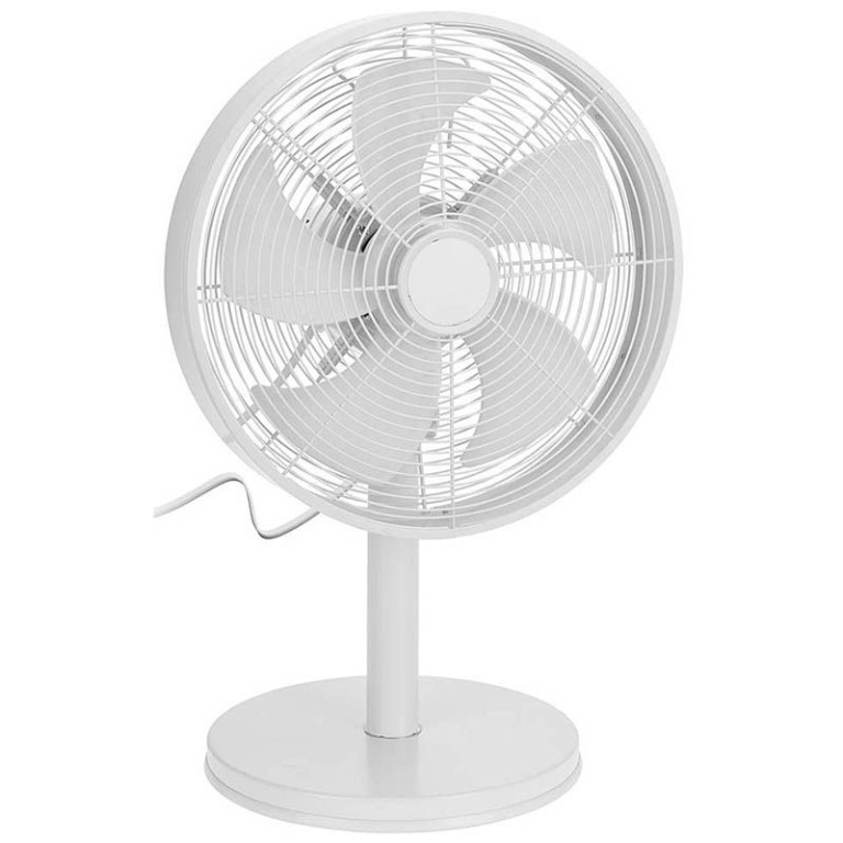 Excellent Electrics Robuuste & Krachtige Tafelventilator – Luxe Metalen Design Ø 30 cm – 35W, 3 Snelheden, Draaibaar & Kantelbaar