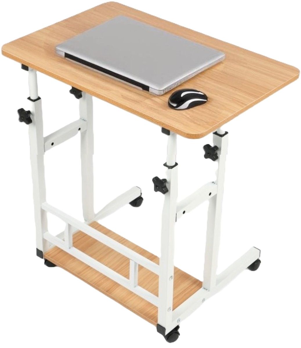 Ceruzo Laptoptafel – Verrijdbaar & Verstelbaar – Hoogte 60–85 cm – Robuust MDF & Stijlvol Walnoot – Praktische Bedtafel Ceruzo Laptoptafel – Verrijdbaar & Verstelbaar – Hoogte 60–85 cm – Robuust MDF & Stijlvol Walnoot – Praktische Bedtafel