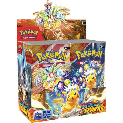 Pokémon TCG: Surging Sparks Booster Box – 36 Boosters, Scarlet & Violet SV8 & Zeldzame Pikachu Kaarten!