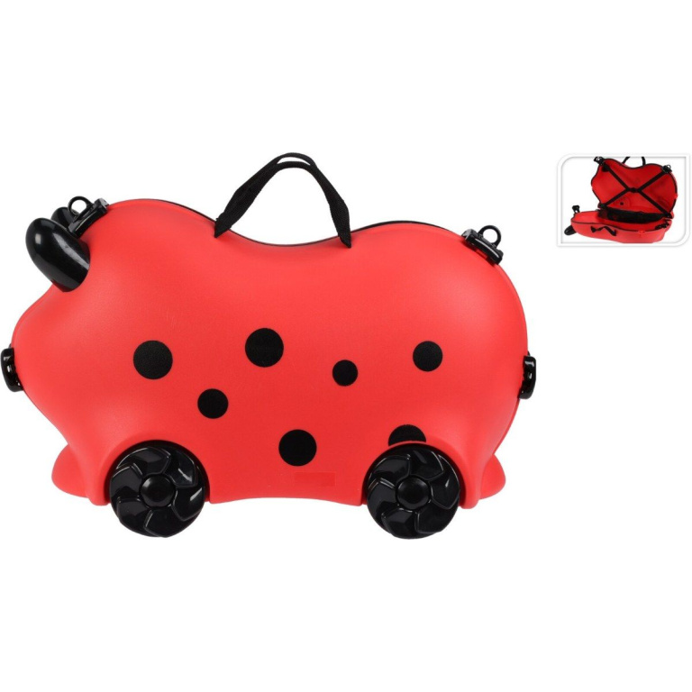 Kinder Zitkoffer – Rood – Sterk, Licht & Perfect voor Onderweg