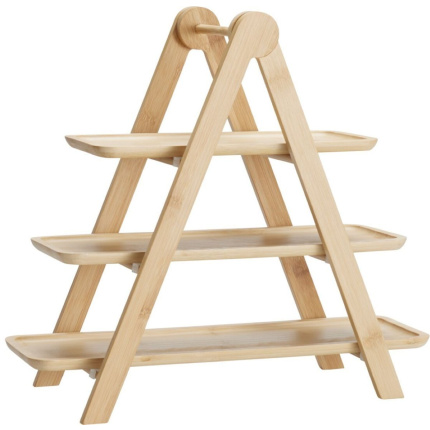 Etagere Bamboe – 3 Laags | Duurzaam & Stijlvol, 43 x 18 x 39 cm