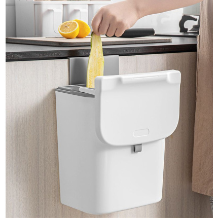 Ceruzo Afvalbakje - Met Schuifdeksel - 9 Liter- Gft Aanrechtbakje