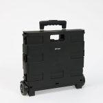 Ceruzo Trolley met Vouwkrat – 50 Liter – Opvouwbaar & Verrijdbaar – Zwart