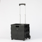 Ceruzo Trolley met Vouwkrat – 50 Liter – Opvouwbaar & Verrijdbaar – Zwart