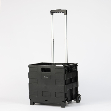 Ceruzo Trolley met Vouwkrat – 50 Liter – Opvouwbaar & Verrijdbaar – Zwart