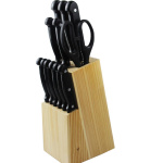 Ceruzo Messenblok – Budgetline – 15-Delige Messenset met Houten Blok