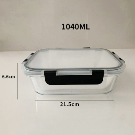 Ceruzo Meal Prep Bakjes – 5 Stuks – Glas | Luchtdicht, Lekvrij & Magnetronbestendig