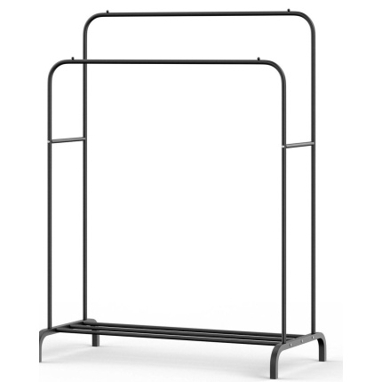 Ceruzo Kledingrek – 110×57×146 cm – Mat Zwart – Stevig & Ruim