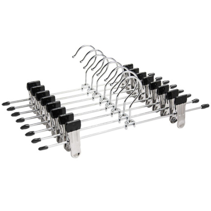 Kledinghangers – Broekhangers met Knijpers – Set van 20 | Verstelbaar & Stevig