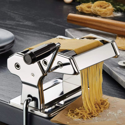 Ceruzo Pastamachine RVS – Spaghetti Machine – Met Tafelgreep
