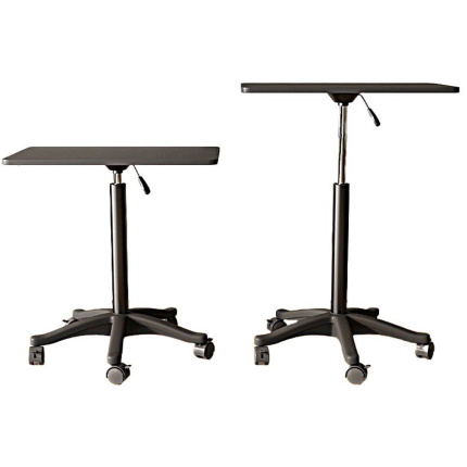Ceruzo Bijzettafel – Hoogte Verstelbaar 60–80 cm – Gasveer – Zwart