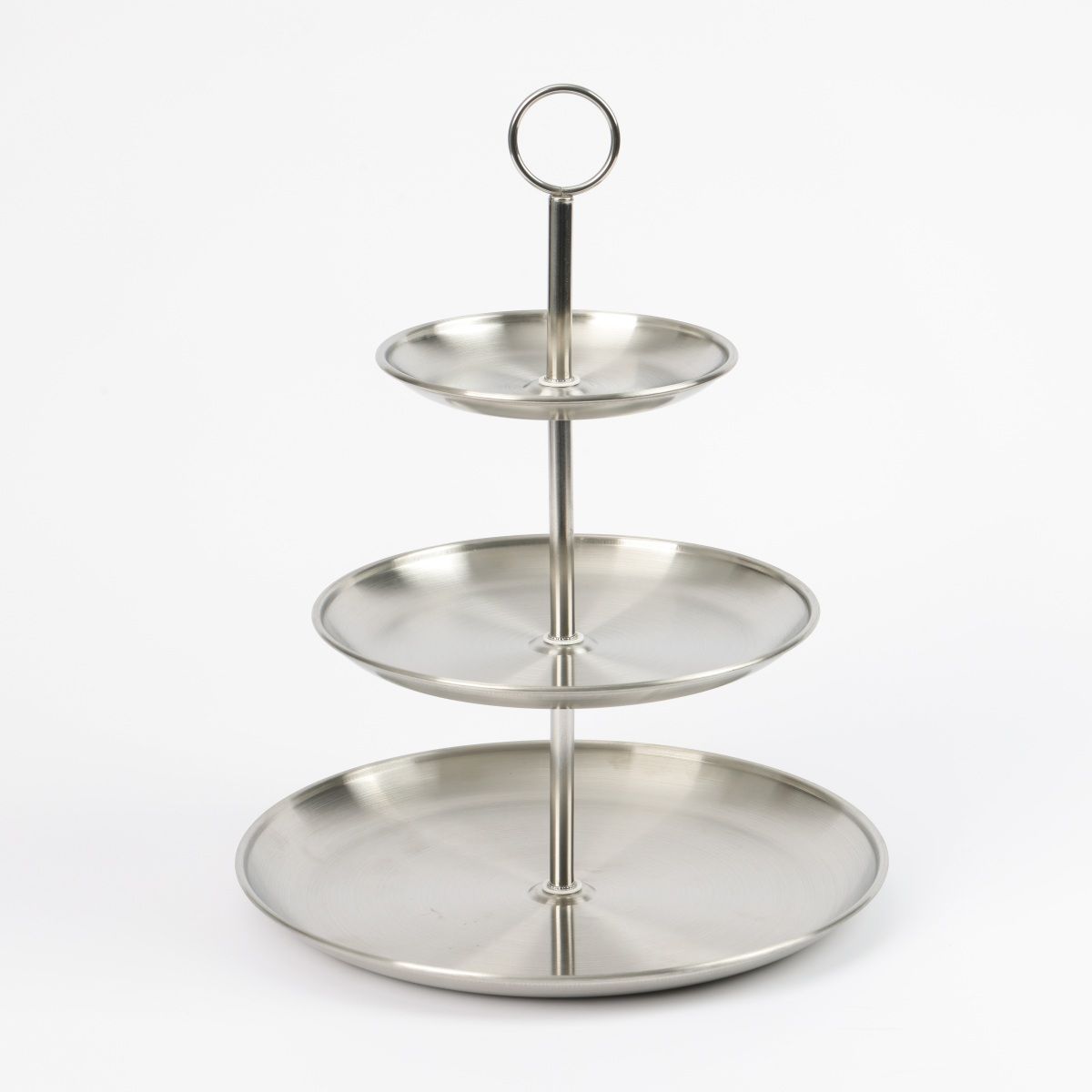 Ceruzo Etagère – 3 Laags – RVS – D33 × H34 cm | Stijlvolle Serveerschalen Ceruzo Etagère – 3 Laags – RVS – D33 × H34 cm | Stijlvolle Serveerschalen