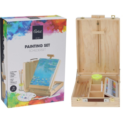 Schildersezel - Schilderkoffer Gevuld - 36-Delig
