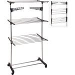 Storage Solutions Droogrek Toren – Inklapbaar & Verrijdbaar – 17 Meter Drooglengte – Wit