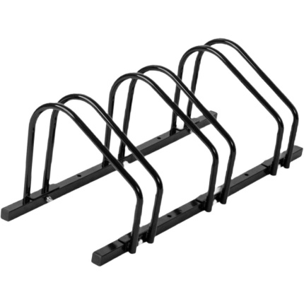 Ceruzo Fietsenrek – Voor 3 Fietsen – 100 cm – Zwart – Extra Brede Beugels | Vloer- en Muurmontage