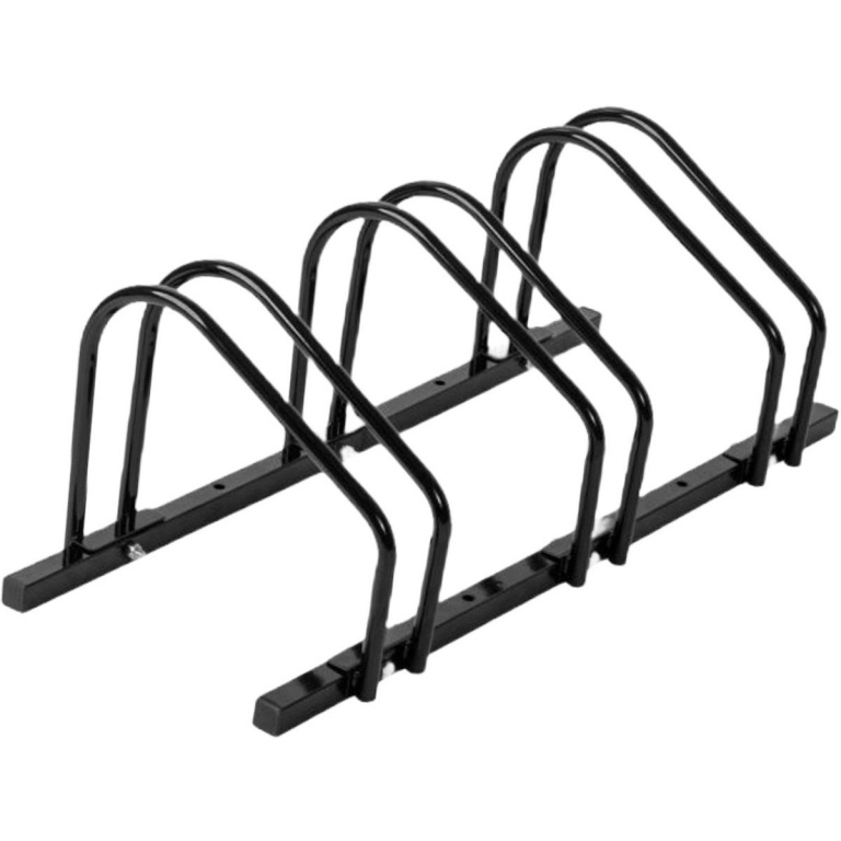 Ceruzo Fietsenrek – Voor 3 Fietsen – 100 cm – Zwart – Extra Brede Beugels | Vloer- en Muurmontage