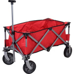 Opvouwbare Bolderkar – Rood – 90x49x58 cm – Extra Stevig & Compact – 70 kg Draagkracht – Ideaal voor Uitstapjes